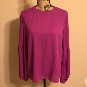 BRAND NEW Fuschia long sleeve blouse